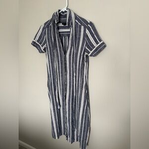 Banana Republic Striped Beach Coverup Dress - 4